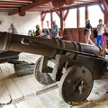 Marksburg Great Battery - Taking a fun shot at the cannon